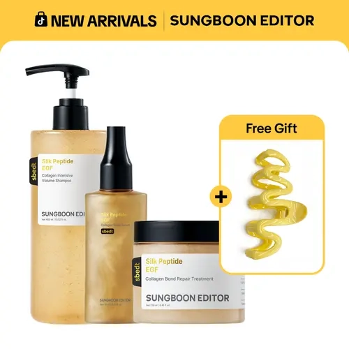 [Sungboon] Scalp Booster Trio | EGF Shampoo, Peptide Treatment & Caffeine Serum, Anti-Hair Loss Care | EGF, Collagen, 30 Peptides & Caffeine | Reduces Shedding, Firms Scalp, Strengthens Hair | Korean Skincare, K-Beauty