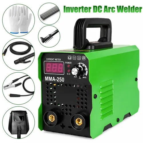 【Toolupgrade】110V Portable Gasless Mini Handheld DC Inverter Stick Welder - Power-Efficient Digital Welding Kit with LCD Display, Smart Auto Current Matching, Beginner-Friendly, Lightweight Welding Equipment, Handheld Welding Machine, Portable Gasless Wel