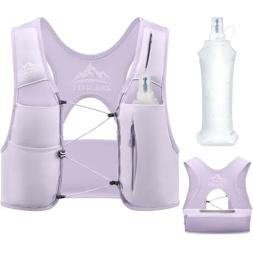 ZELVOT Women's X-Back Running Hydration Vest with 500ml Soft Flask, Vests for Women