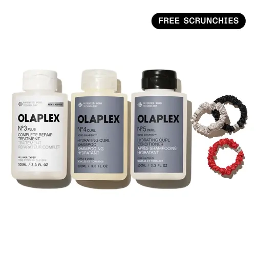 OLAPLEX Complete Repair, Hydrate + Define Trial Set - Nº.3PLUS, Nº.4CURL Shampoo + Nº.5CURL Conditioner