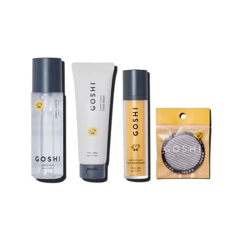 Goshi Vitamin Elixir Face Care Bundle | 4 in 1 J-beauty Skincare Set | All Skin Types