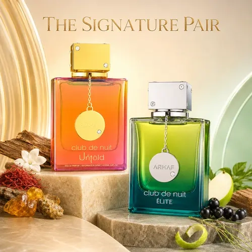 The Signature Pair ---ARMAF Club de Nuit Élite Eau de Parfum for Men 3.4 oz / 100 ml + ARMAF Club de Nuit Untold Eau de Parfum Unisex 3.6 oz