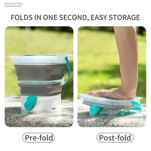 Toy Bucket, Foldable Water Bucket, ,7-8mm Pellet Filter & Draining Tool, Quick Bottle Filler, Special Storage Container