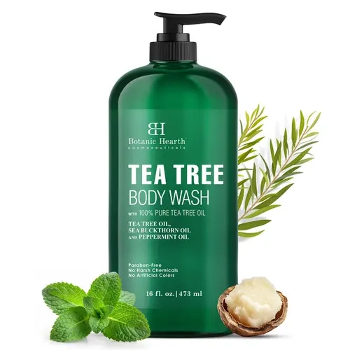 Tea Tree Body Wash with Sea Buckthorn Oil and  Peppermint Oil | 16 fl oz