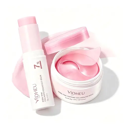 Multi-Functional Skincare Kit - PDRN, Caffeine, Collagen, Niacinamide Infused Set with Eye Mask & Moisturizing Stick for Moisturizing, Wrinkle Reduction (Suitable for Eyes, Lips, Face)
