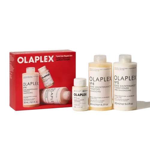 OLAPLEX Total Hair Repair Holiday Gift Set, Nº.3PLUS + Nº.4 Shampoo + Nº.5 Conditioner