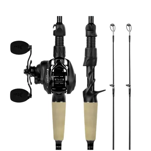 KastKing Spartacus II Plus Fishing Rod Combo, 6'6"/Moderate Fast-Medium-2pcs/Left Handed