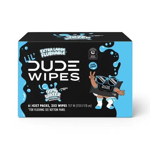 Lil DUDE Wipes Flushable Wipes For Toddlers Potty Training Wet Wipes
