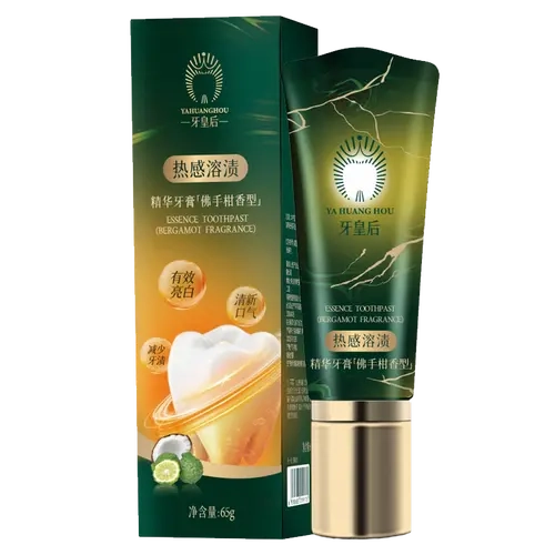 Professional Grade Queen Activated Charcoal Foam Toothpaste (65g) - Daily Self-Warming Gentle Deep Cleansing Formula, Malic Acid Stain Removal, Bergamot Citrus Defense, Fresh Breath, Whitening Dental Care for Bright Smile