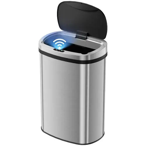 Automatic Trash Can, 13 Gallon Touchless Sensor Garbage Can，Smart trash can，Motion Sensor ，Smart Sensing，Touch-Free Sensing Easy Daily Use