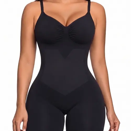SHAPERX ZoneSculpt Women's Smooth Seamless Compression Shaper Bodysuit Bra - Bonded Tummy Control, Adjustable Straps, Waist Cinching Shapewear, Fit for Jeans, Shapewear Curves, Everyday Wear