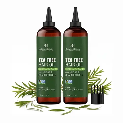 Tea Tree Hair Oil with Argan & Grapeseed Oils | 6.7 fl oz | Pack of 2