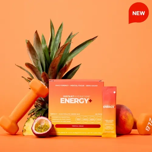 Instant Hydration, Energy + Electrolyte Drink Mix, Caffeine Free, Natural Energy + Hydration