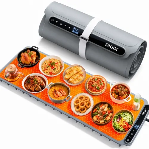 DIGIX Warming Mat for Food Extra Large 36''x16'', 8s Fast Heating