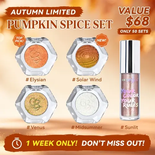 [HALLOWEEN MUST-HAVE] Ourbella Multichrome Eyeshadow Set | Color-Shifting Iridescent Sparkly Shimmer Glitter Eyeshadow, Metallic Long-Lasting Talc-Free Makeup, Festival Makeup Looks, Eyeshadow Gift Set,TikTokShopblackfriday