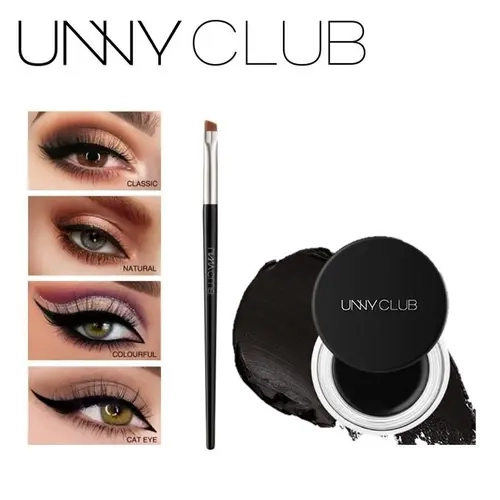 UNNY CLUB Classic Natural Cat Eye Eyeshadow Palette & Brush Set, Ideal for Creating Versatile Eye Makeup Looks, Versatile Look