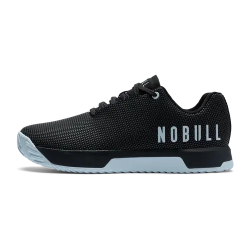 NOBULL Women's Outwork Edge Shoe in Jet Black Ice Water - OG Strength Training Shoe, Durable Gym Trainer, Lifting Sneaker