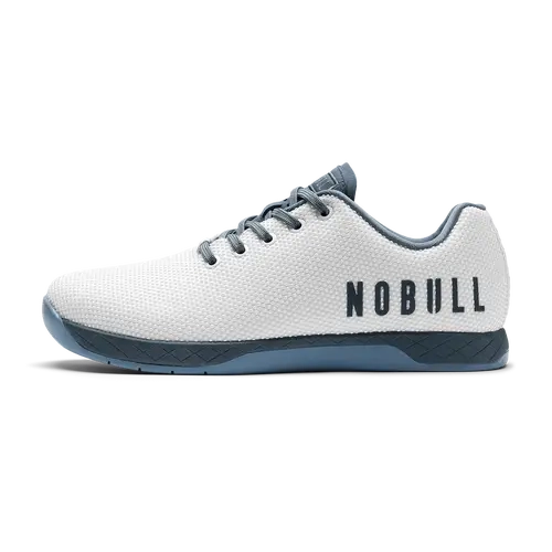 NOBULL Men's Outwork Shoe in Classic White Storm Cloud - OG Strength Training Shoe, Durable Gym Trainer, Lifting Sneaker