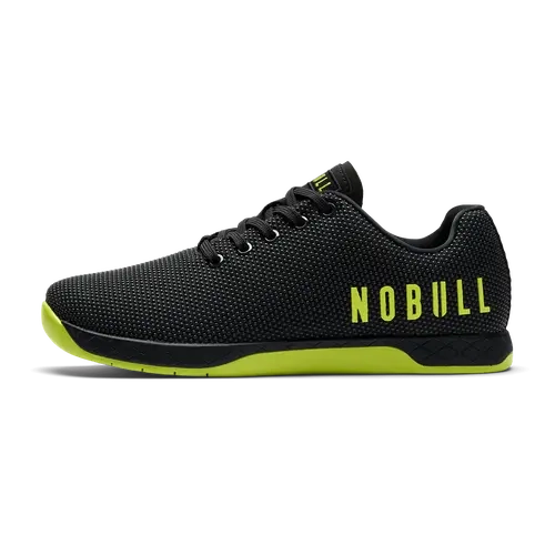 NOBULL Men's Outwork Shoe in Jet Black Zest - OG Strength Training Shoe, Durable Gym Trainer, Lifting Sneaker