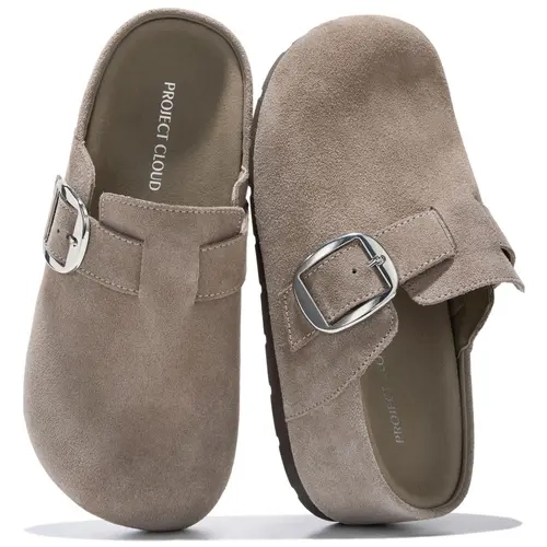 Project Cloud Women's | 100% Genuine Leather Platform Clogs | Plush & Soft Insole | Lightweight | Non-Slip - Rothera