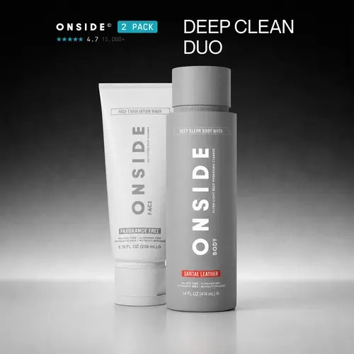 ONSIDE Deep Clean Duo | Body Wash & Face Exfoliation Wash