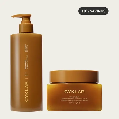 Vanilla Verve Shower Luxuries Set - Hydrating Body Wash & Body Scrub Set