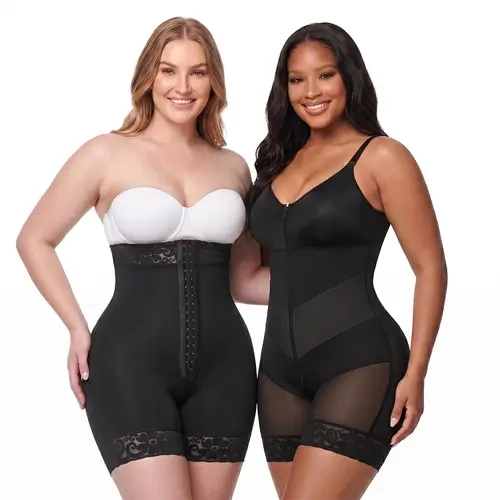 YIANNA #Livestream 2 Piece Fajas Colombianas shapewear Tummy Control Shaper with V-shape Style and Shorts Style