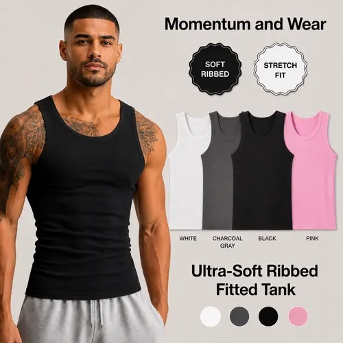 Men’s basic sports tank top, a fitness essential, suitable for wearing alone, everyday running, and casual, refined wear. Available in four colors. Please refer to the size chart. Athletic Apparel Top Sleeveless Vest Workout Sleeveless Activewear