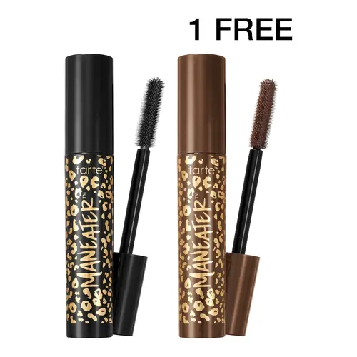 tarte maneater mascara black & brown duo - volumizing, 16 hour wear mascara