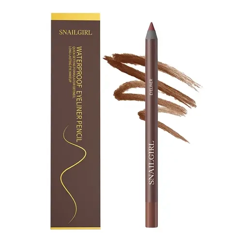 Waterproof Ultra Fine 24-Hour Wear Eyeliner Pencil - All-Day Long-Lasting, Smudge-Resistant, Lightweight Ultra-Smooth Creamy Glide Formula for Precise Definition, Easy Application & Blending for Daily, Party Looks #backtoschool, All-Day Wear