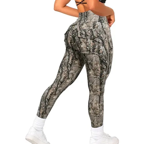 JOJOANS Women’s High Waisted Leggings with Pockets, Breathable Stretchy Yoga Pants, Workout Activewear Bottoms for Fitness Sports