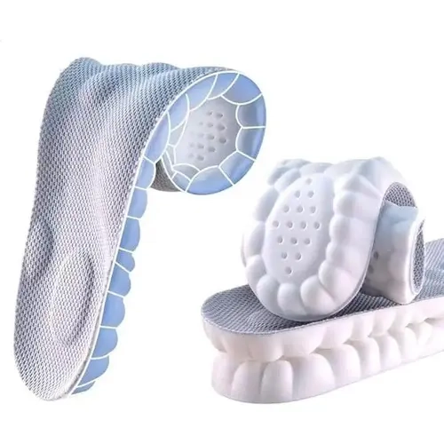 Unisex 4D Cloud Sole Shoe Inserts - High-Resilience PU, Anti-Fatigue, Shock-Absorbent Insoles for Daily Wear, Gym Use & Foot Pain Relief