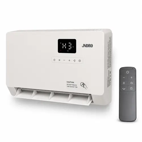 【No AC】Smart Wall Heater, 1500W Fast Heating Electric Space Heater for Indoor Use, Wall Mounted Panel Heater with Oscillation Modes, 24-Hour Timer Overheat Protection for Bedroom, Bathroom, Office Heating System Adjustable Heating