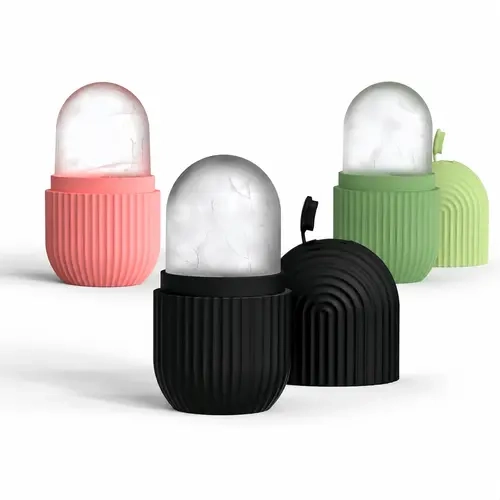 Portable Ice Roller Beauty Tool - Anti-Puff Eye & Face Massager for Refreshing, Soothing & Firming Daily Skincare
