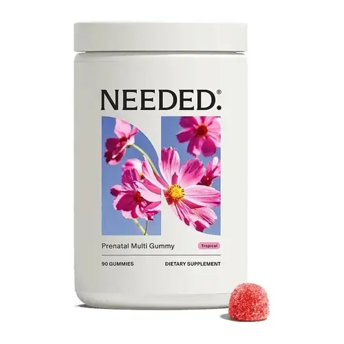 NEEDED. Prenatal Multivitamin Gummy - 90 Tasty, High-Dose Gummies (1 Month Supply) - 17 Clinically Dosed Nutrients - 8x More Nutrition - Expertly-Formulated - Clinically Studied - Fertility to Postpartum - Breastfeeding