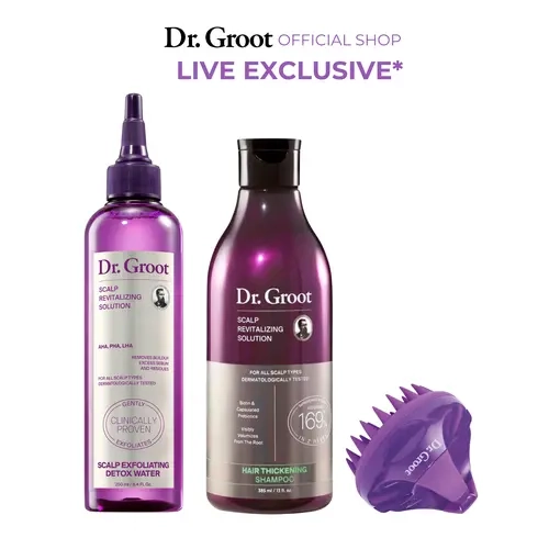 [Live Exclusive] Dr.Groot Scalp Double Cleansing Duo + Scalp Brush