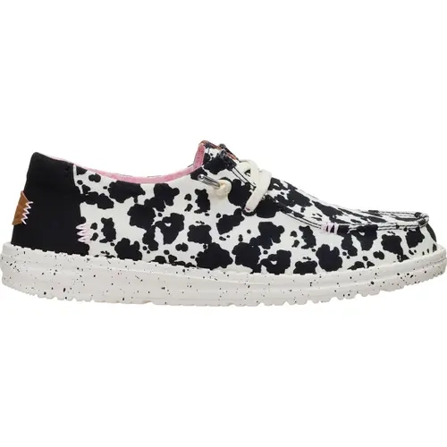 HEYDUDE Wendy Spotted Cow - Women's Comfortable Slip on Shoes