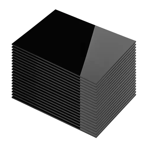 20-Pack 4 inches Black Cast Acrylic Sheets, 3mm Thick Laser Engrave Blanks for DIY Projects, Makers, Home Decor (Tools & Hardware - Abrasive & Finishing Products)