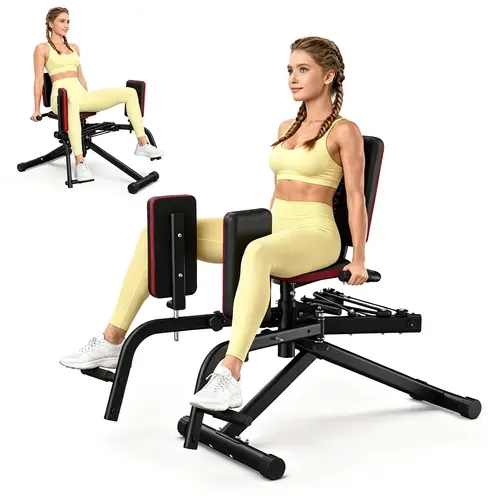 YAGUD Hip Abductor & Adductor Machine, Inner & Outer Thigh Exercise Equipment, 440 lbs Weight Capacity, 9-Level Adjustable Resistance, for Home Gym