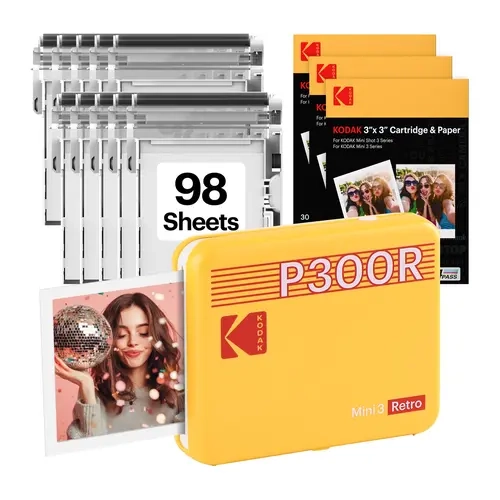 [LIVE] KODAK Mini 3 Retro Printer + 98 Prints Bundle