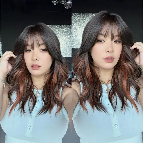 JBEXTENSION 20 Inches Wave Women Fashion Wig with Bangs KIS