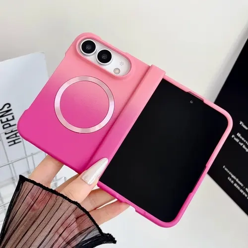 3-Piece Liquid Gradient Magnetic Folding Casing Set, Protective Cellphone Cover for iPhone 18 Duo, iPhone Duo Handheld Devices with Enhanced Protection