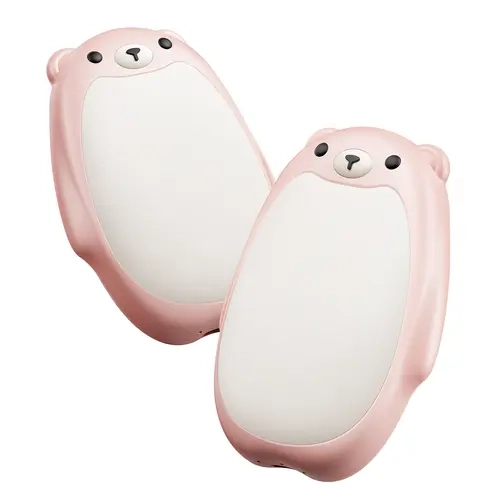 Electric Hand Warmers Rechargeable 2 Pack，Cute Bear Design(2026 Pro)，0.1S Safe＆Fast Heating Cute Portable Mini Hand Warmers，Gifts for Women Her Mom,Christmas Stocking Stuffers , Ideal Christmas Gift-TikTokShopBlackFriday