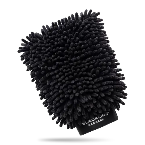 BLACKLINE Chenille Wash Mitt – Soft Contact Wash Mitt for Two-Bucket Method, High Soap Retention, Safe on Paint Glass and Chrome
