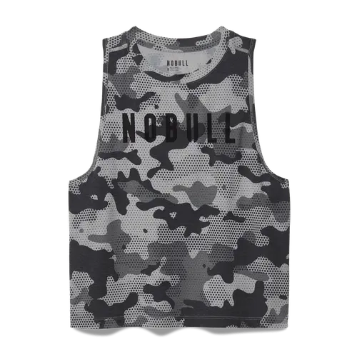 NOBULL Women's  Muscle Tank in Dark Gray Camo