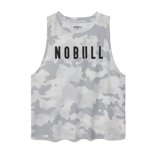 NOBULL Women's  Muscle Tank in Light Gray Camo