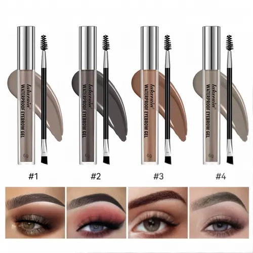 Waterproof Brow Gel, Long-Lasting Eyebrow Stain, Natural-Looking Brows, Easy to Apply, Smudge-Proof Eyebrow Styling Gel, Daily Makeup Essential, Flawless Brow Look