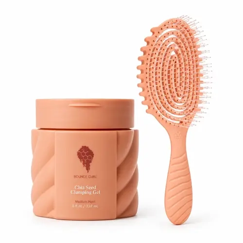Detangle Brush & Chia Seed Clumping Gel bundle By Bounce Curl