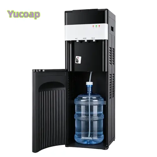 YUCOAP Bottom Loading Water Cooler Dispenser, 3 Temperature Settings for Hot, Cold and Room Temperature Water, Empty Bottle Indicator, Child Safety Lock for Home and Office