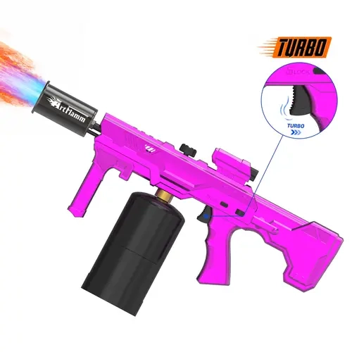 ARTFLAMM Upgraded Turbo Propane Torch Gun, Heavy Duty Blow Torch with One-Touch Max Flame Boost Trigger for BBQ, Grilling, Searing, Fire Pits, Campfires and Outdoor Use (Tank Not Included) toolupgrade